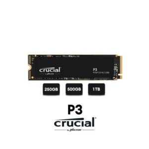 Crucial P3 3.0 NAND NVMe PCIe M.2 internal SSD Desktop/Laptop SSD Storage 1TB